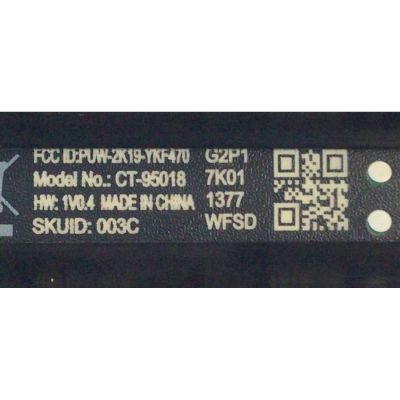 CONTROL REMOTO CON COMANDO DE VOZ A DISTANCIA PARA SMART TV TOSHIBA / NUMERO DE PARTE PUW-2K19-YKF470 / CT-95018 / 003C / MODELOS 32LF221U19 / 43LF421U19 / 49LF421U19 / 43LF621U19 / 50LF621U19 / 55LF621U19 / TF-50A810U19 - Imagen 2